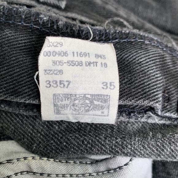 Vintage Lee Dark Gray High Waist Mom Jeans Size 14P Made in USA - Picture 9 of 10